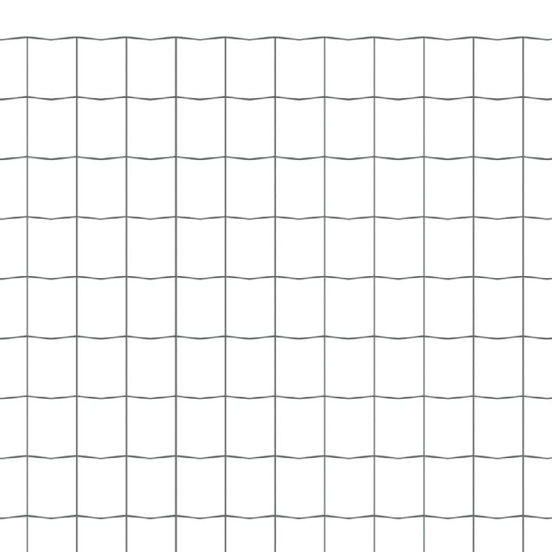 Vidaxl clôture euro acier 25 x 1 m gris 142526_2