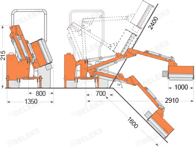 Airone-100 épareuse/débroussailleuse pour tracteurs landini, new holland, same...  - deleks srl_2