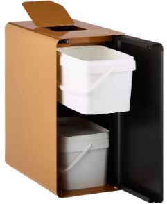 Borne de tri sélectif biodéchets - 2X10L ou 2X20L - CUBATRI_2