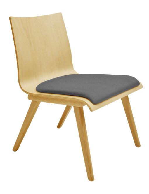 Chaise coque CLYDE neuf - chauffeuse de bureau en hêtre massif - vendue par 2_2