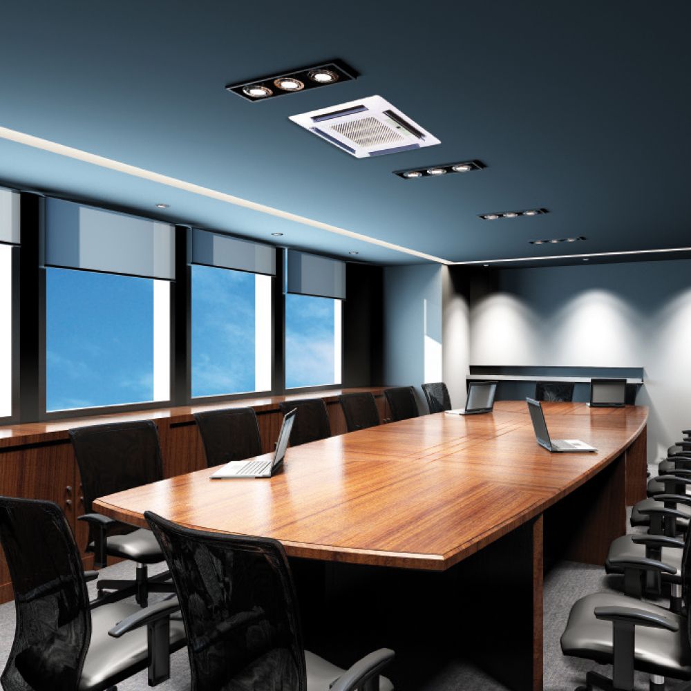 CCD - Climatiseur professionnel Airwell - Flux à 360° avec coins arrondis et pompe à condensats intégrée_2