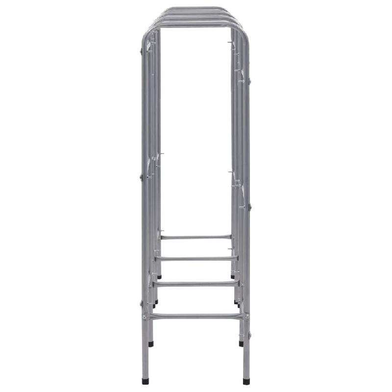 Vidaxl étagère de rangement pour 9 caisses argenté 145x33x116 cm acier 285214_2