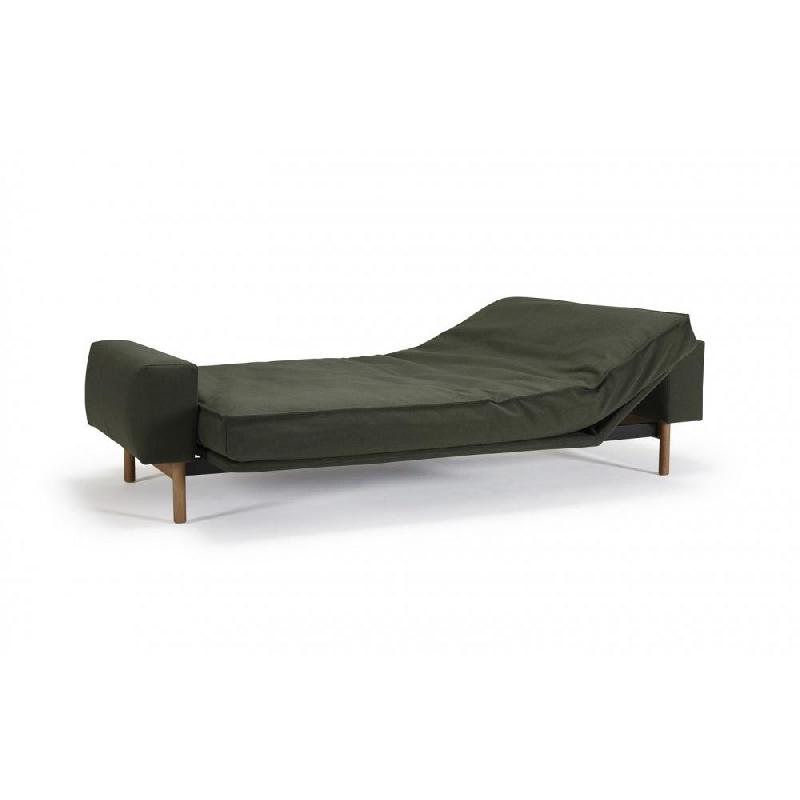 Canapé convertible multifonction Mimer - Design Innovation Living - 140x200cm - Tissu Twist Dark Green_2