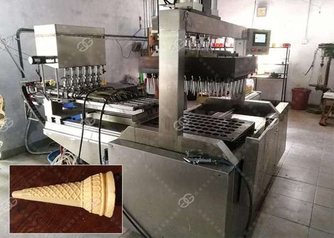 Machine automatique de cornet de crème glacée - Henan Gelgoog - capacité 2500-3000 pcs/h - modèle GG60F - certification CE_2