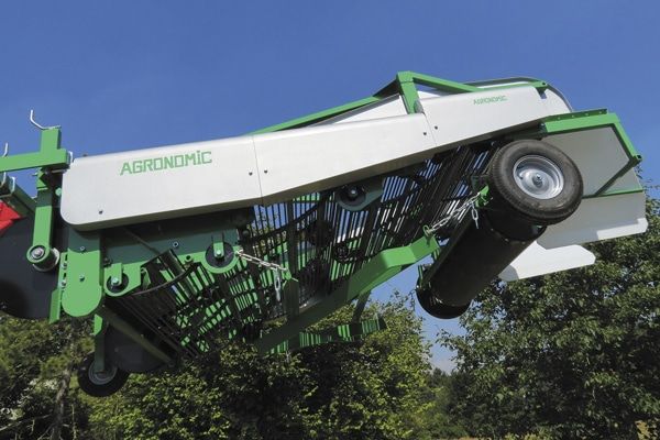 Arracheuse andaineuse - Agronimic - largeur de travail 1.5 et 1.7 m - centrale hydraulique avec disques concaves et pick-up caoutchouté_2