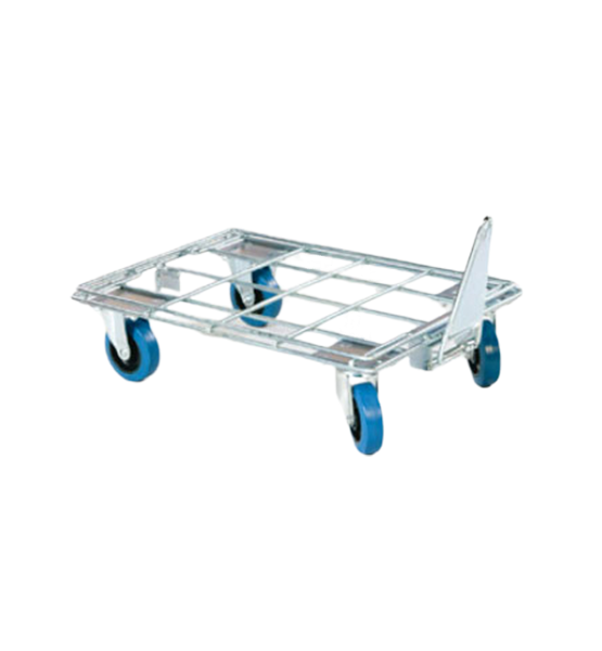 Base roulante tractable filaire pour charges légères - caisses plastiques 400 x 600 - 180 kg_2