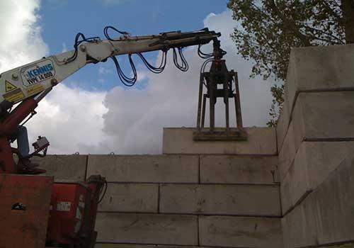 Bloc béton empilable largeur 0.6m - transportable avec crochets de levage Artéon_2