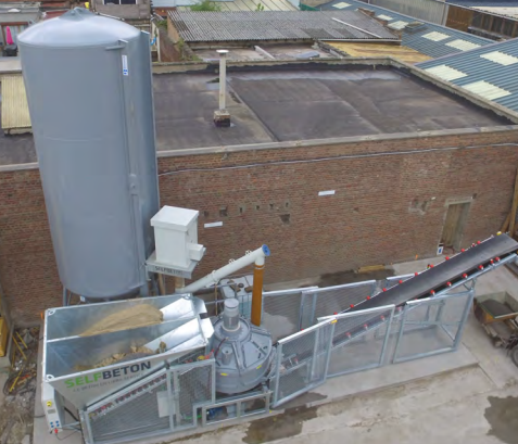 Distributeur automatique de béton avec malaxeur 500L et convoyeur à bande 9m - SELFBETON_3