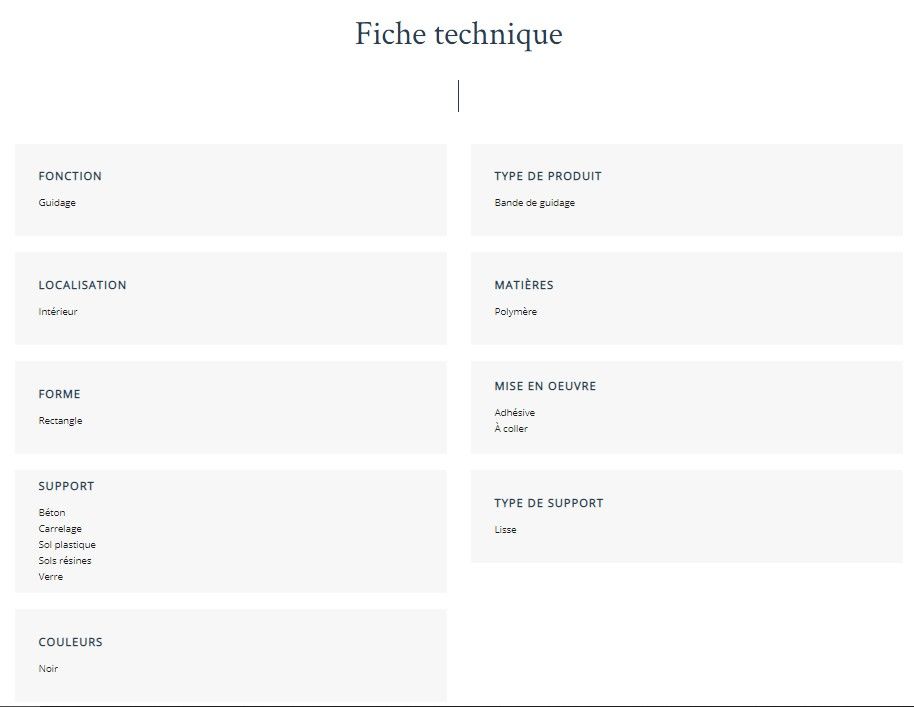 Easykit Quatro - Bande de guidage - Easy Tactile - Module 4 bandes - Dimensions 400 x 210 x 3.5 mm_2