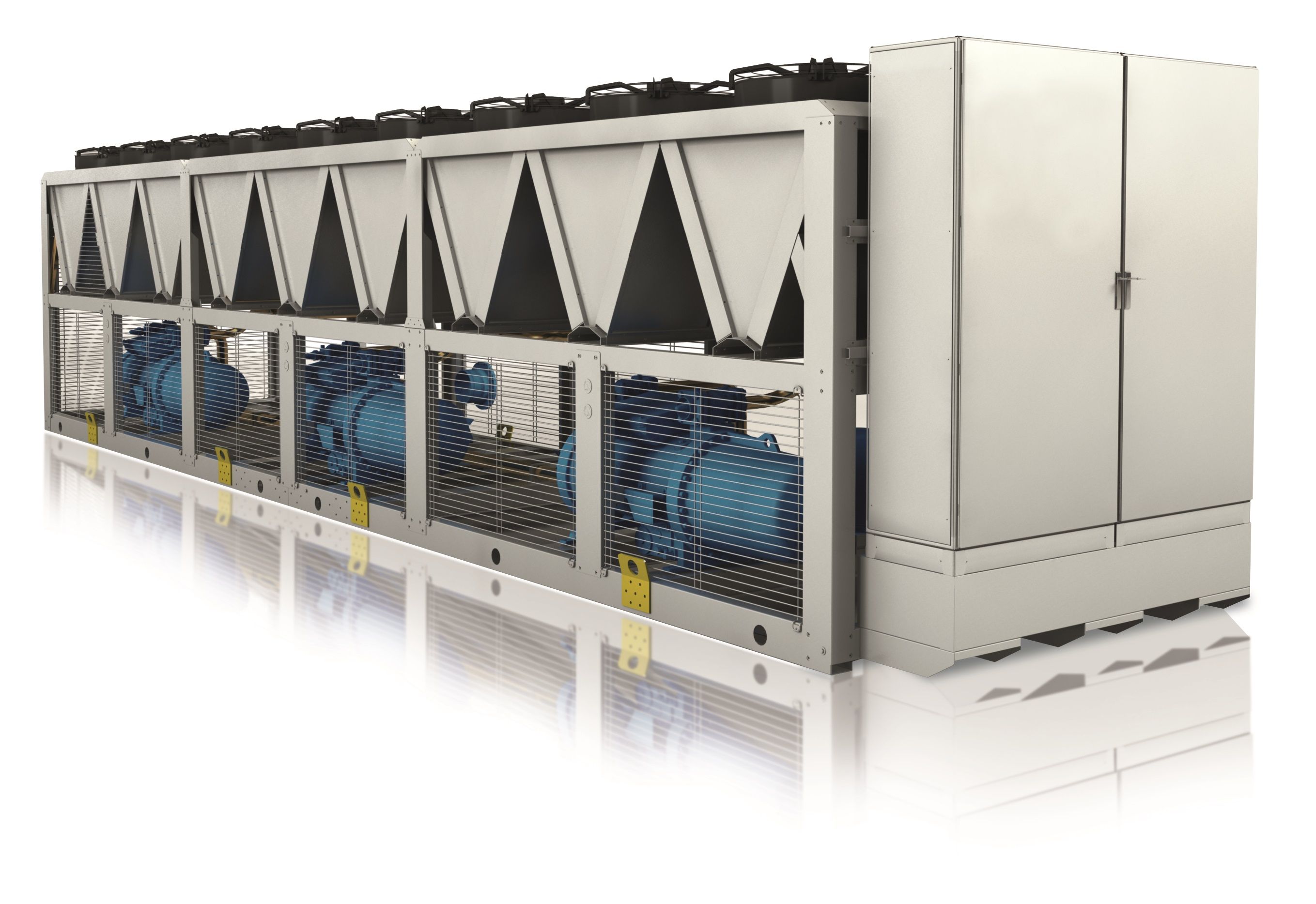 Groupe frigorifique industriel à condensation par air pour contrôle thermique