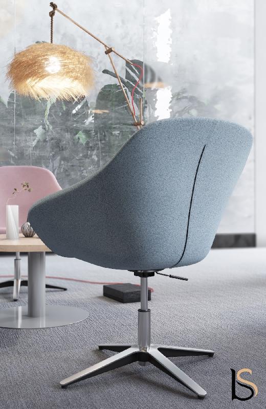 Fauteuil de réunion Tilos - Mobel linea. - Chocolat_2