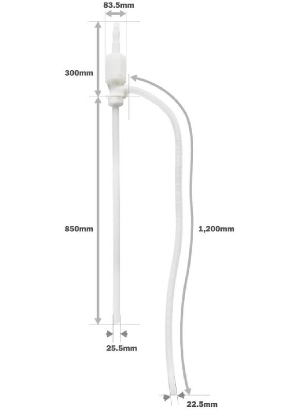 Pompe Siphon PE Alimentaire - joint PE - Grand Modèle - déb. 21L/mn_2