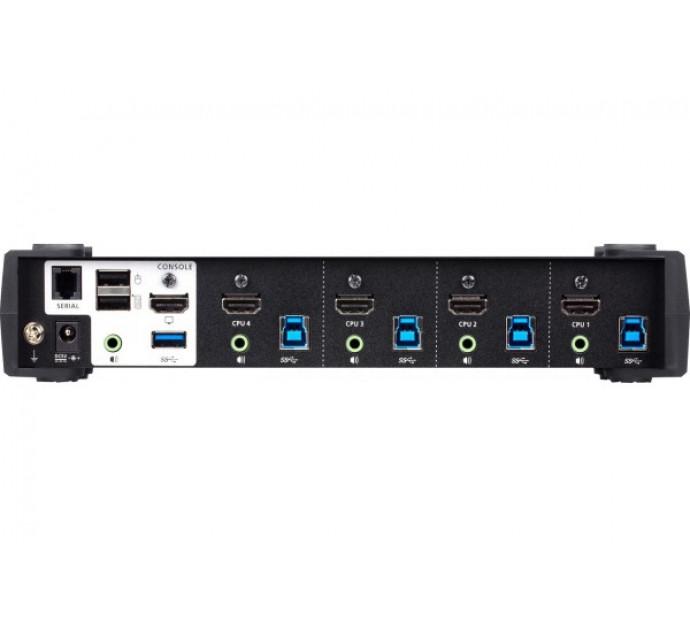 Aten CS1824 - Commutateur KVMP+ HDMI 4K USB 3.0 à 4 ports avec audio_2