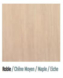 Bureau avec convivialité et caisson ROCK 3 - Mobel Linea - Argent Ral 9006, 200, Chêne moyen , Droite, 3 tiroirs_2