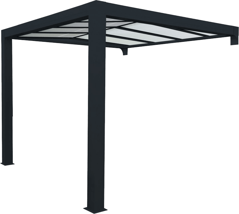 Pergola double pan adossée - 6000 / 3000_2
