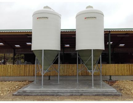 Silo d'aliment d'élevage à cône axial translucide - Capacité 9 et 22m3 - Ø2325 - Star_2