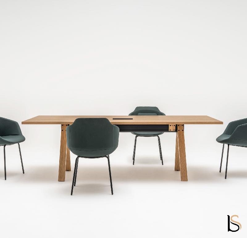 Table de réunion Viga - MDD - Oui, 240, Chêne naturel_2