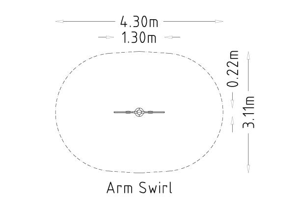 Équipement de fitness extérieur pour rééducation et remise en forme - Gym Arm Swirl - 8061219 - Hags - Étirement des bras et épaules_2
