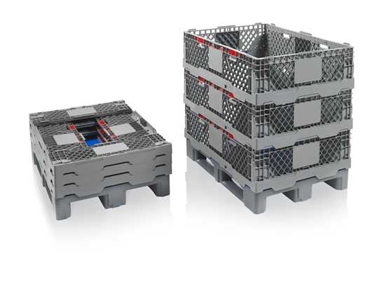 Réhausse pliable en plastique 800x1200 - REH812PE/R - compatible palettes avec rebords jusqu'à 7 mm_2