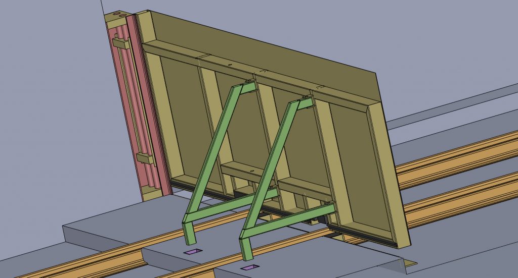 Portail / portillon anti-inondation - Protection d'accès à rail - Hauteur max. 2,5 m - Joint EPDM - Revêtement antirouille_2
