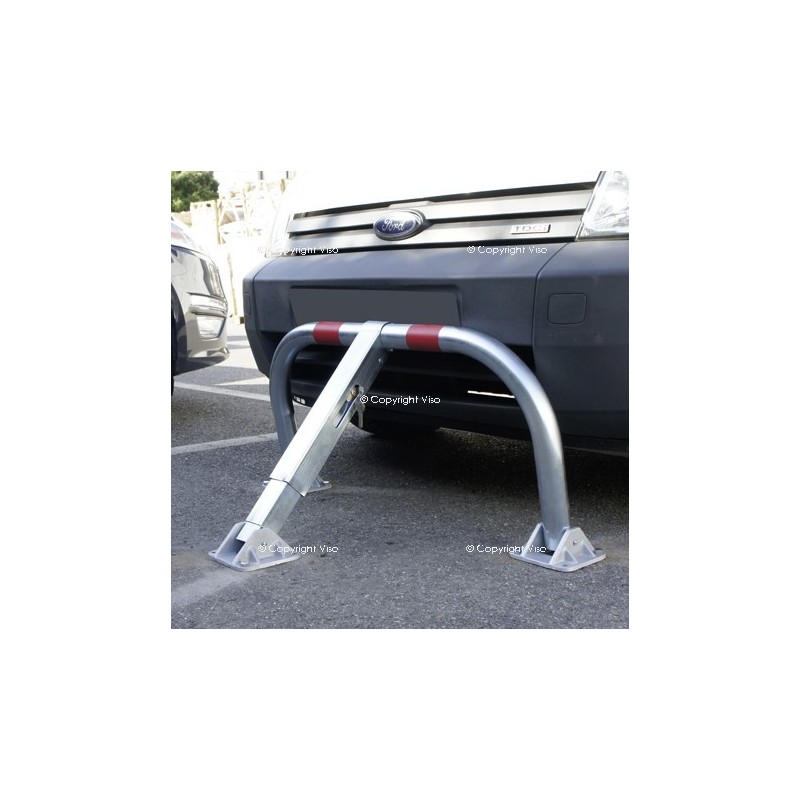 Arceau de parking haute résistance STOPCHOC - Amortisseur intégré - Tube 55 mm - L 970 x l 405 x H 650 mm_2