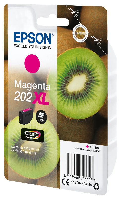 Epson Kiwi Singlepack Magenta 202XL Claria Premium Ink_2