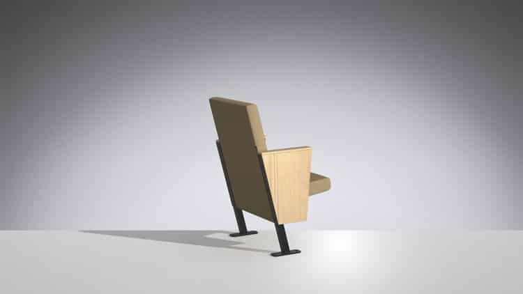 Fauteuil de conférence design et flexible avec tablette écritoire - Divina - configurable sur sols plats et gradins_3