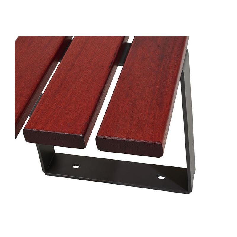 Banc public bois et acier Riga - Disponible en bois exotique ou résineux - Réf : 209410.Gpro.Chec_2