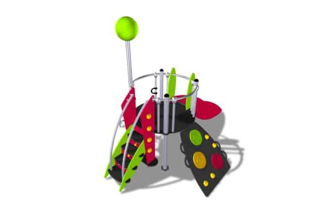 Structure multi-activités métallique pour enfant de 2 à 8 ans - Etnik STANLEY LD1EK0030 - 1 tour - Ludoparc_2