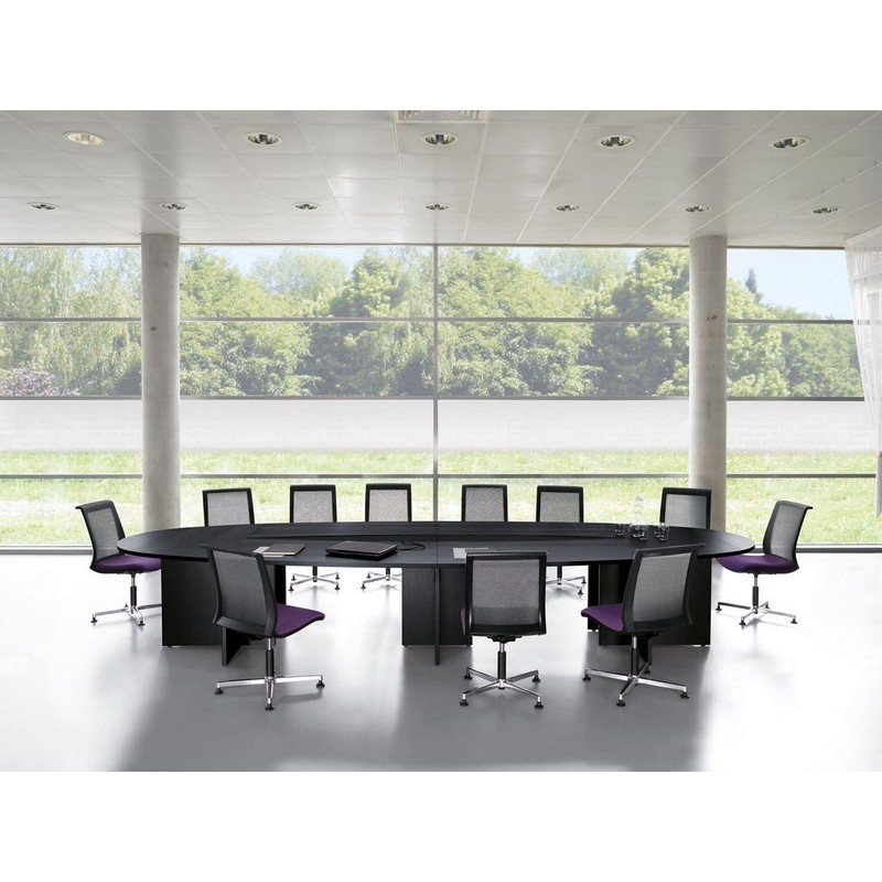 Table de conférence Multi-Meeting Business - Prestige et Privilège - Plateaux bois massif ou mélaminé haute densité_2