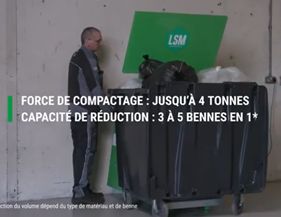Compacteur et tasseur de bac pour cartons (660L à 1100L)._3