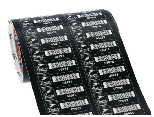 Étiquette d'identification inviolable et intransférable, matière acrylique bi-couche_2