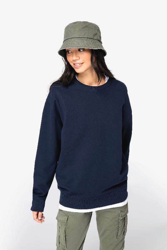 Sweat-shirt écoresponsable unisexe - Col rond, épaules tombantes, molleton French Terry - Réf: NS430_2