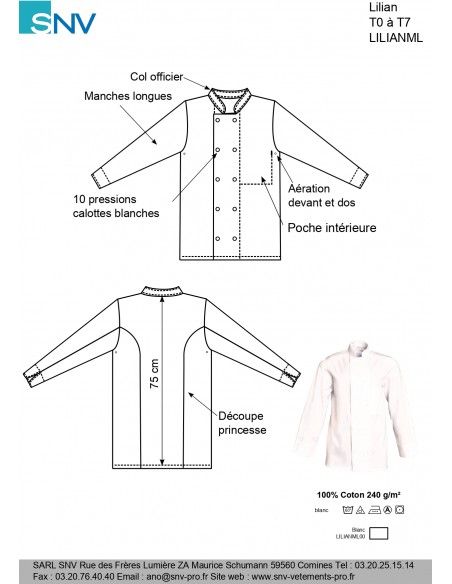 Lilianml00 - veste de cuisine - snv - h 75 cm_2