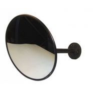 Mi45c - Miroir convexe panoramique routier 45 cm - Éclats antivols - Champ de vision 180° - Armature PVC_2