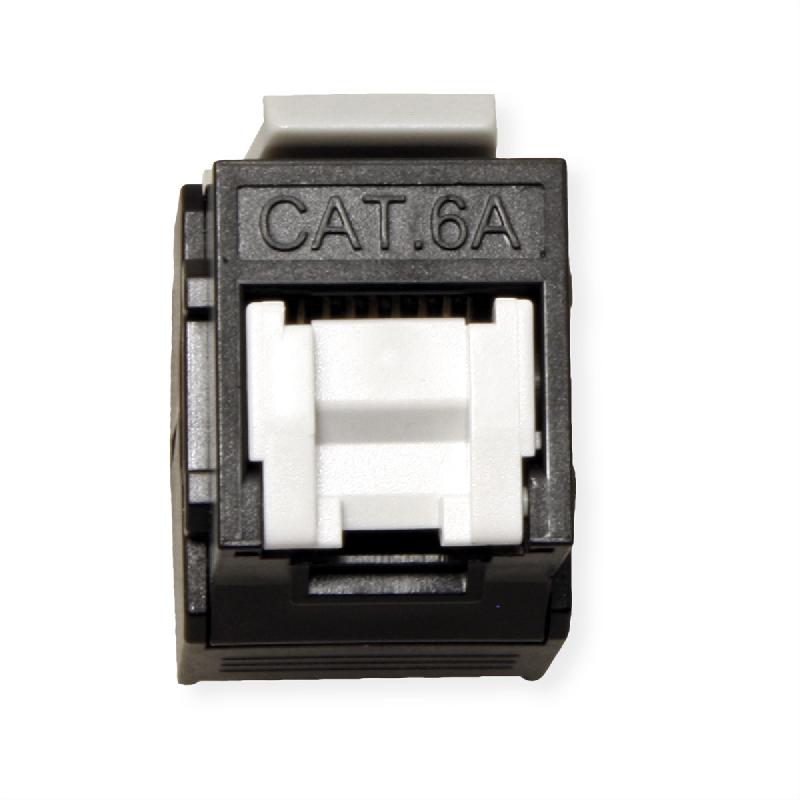 ROLINE Keystone Cat.6A (Classe EA), RJ-45, non-blindé, sans outil, noir_2