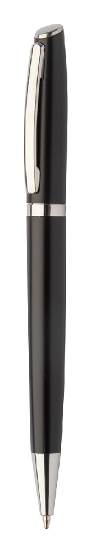 Parure stylo métal - roller et bille en aluminium recyclé - boîte cadeau en papier noir_2