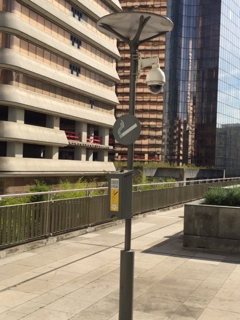 Borne mégoborne - Cendrier sur pied avec distributeur MEGOCLEAN 200 et corbeille 35L_2