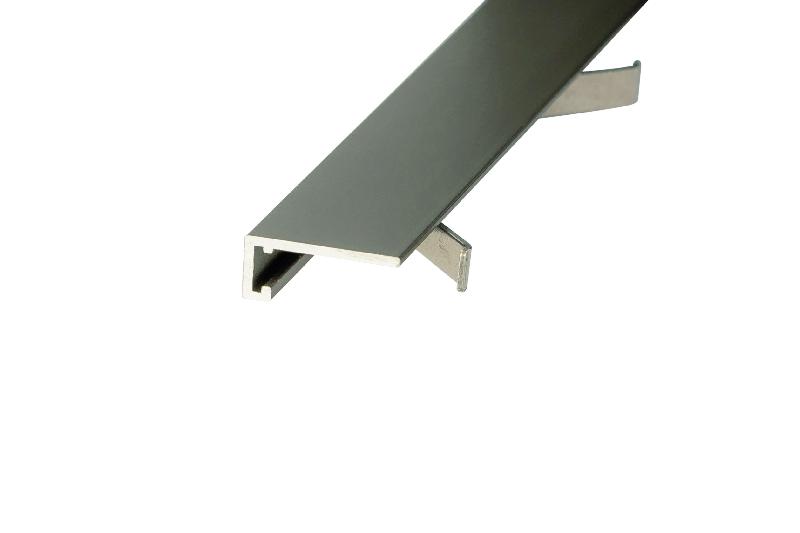 Profilé pour plinthes MINI-L adapté à des revêtements de sol de 5 à 13 mm