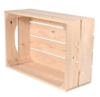 Caisse en bois S2 - Simply A Box - L36 x H20 x P54 cm - Bois brut et 6 coloris de lasure à l'eau_2