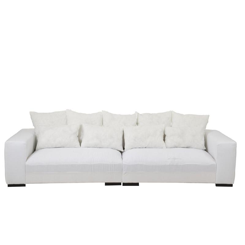 Canapé design modulable LITA - 9 coussins XL - Blanc - Luxe et confort_2