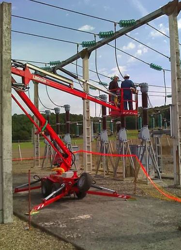 Nacelle araignée semi-automotrice transportable tout terrain ultra-polyvalente - Leguan 125 - Hauteur de travail 12.50m - Déport maxi 6.50m_2