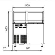 AF 156 AS Machine à glace en grains - Scodif Scotsman - 150 kg/24 h - inox avec stockage 55 kg_2