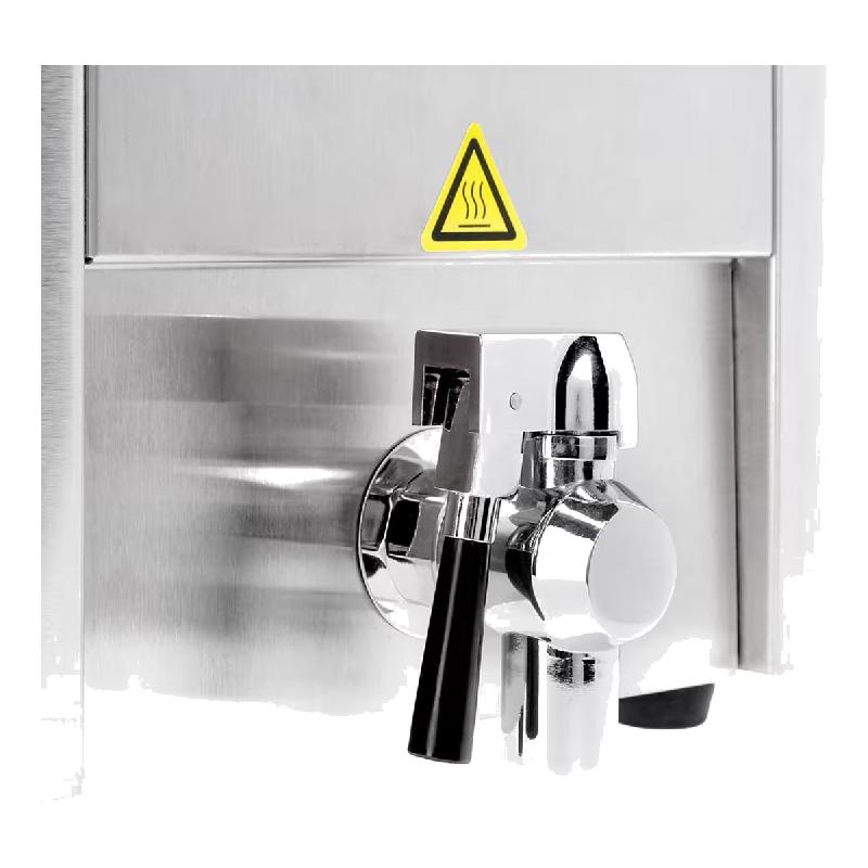 Friteuse électrique double 2 x 8L - avec robinet de vidange | GGM_2
