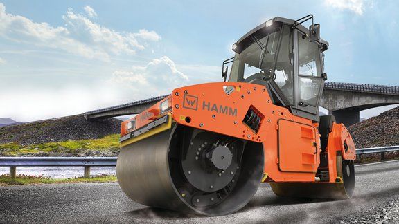 Hd 110k rouleau compresseur tandem - hamm - poids 9230 kg_2