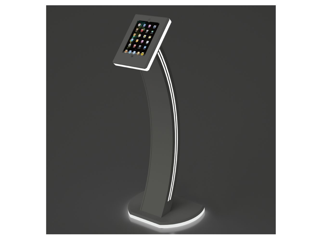 Borne interactive helpdesk - personnalisable - compatible tablettes 8 à 13 pouces - Exia_2