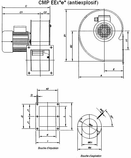 Cmp-820-2t/atex - Ventilateur centrifuge Atex - Récirculation - 2845 tr/min_2