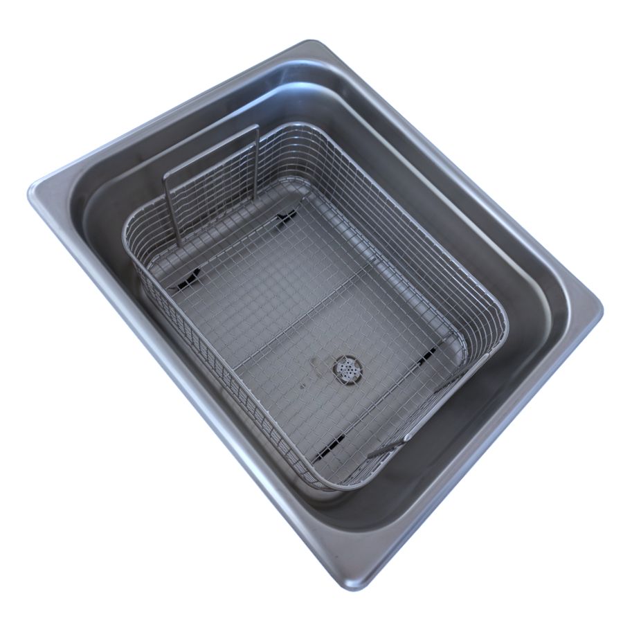Bac ultrason industriel à usage non intensif de capacité 10 litres pour le nettoyage de petites pièces mécaniques_2