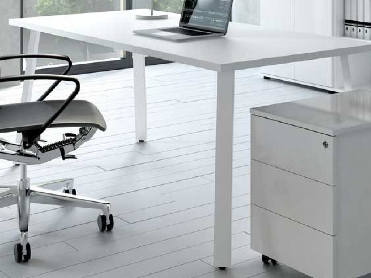 Bureau administratif droit OGI A - design contemporain et élégant - nombreuses dimensions et finitions_2