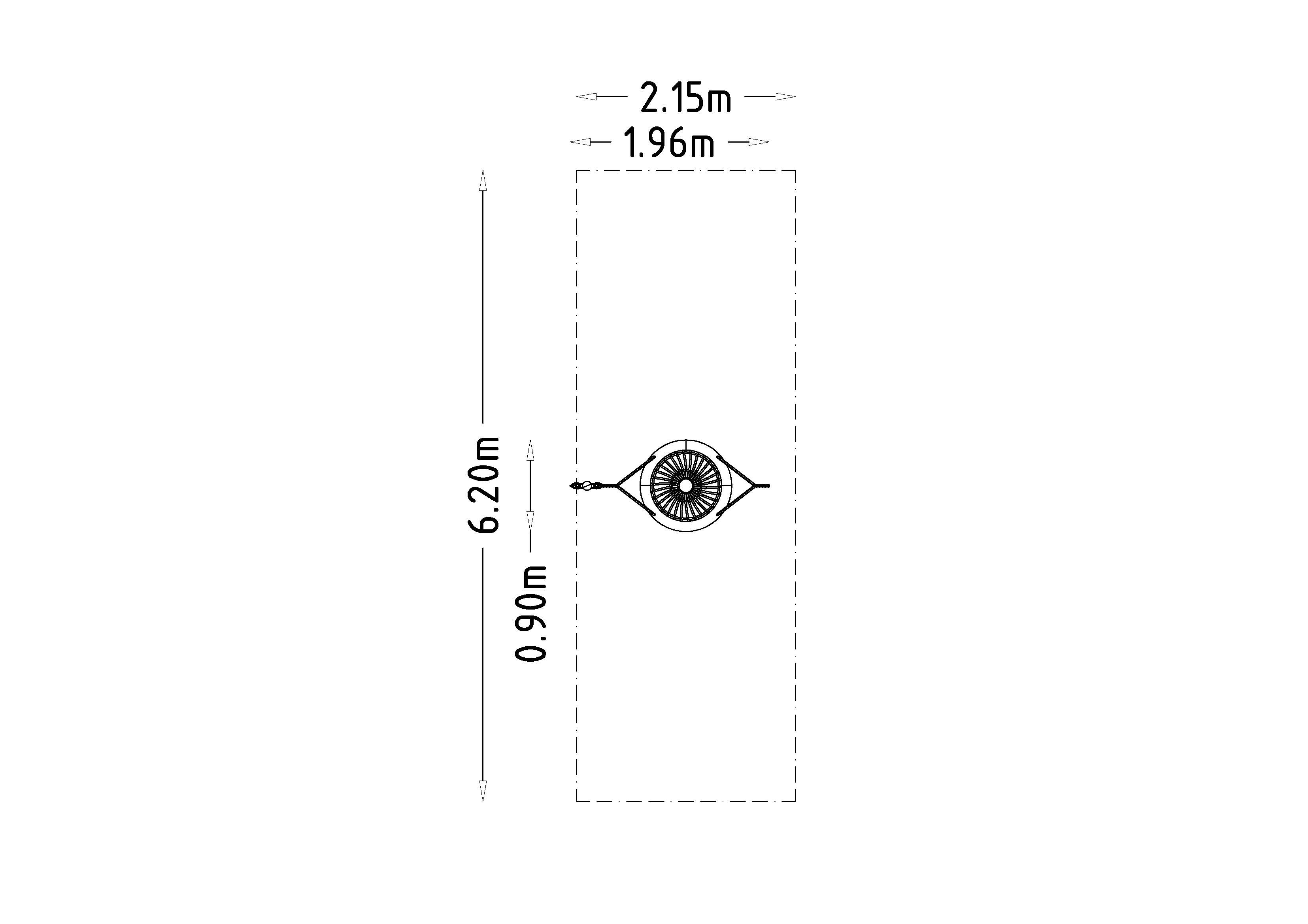 Module complémentaire pour balançoire avec siège Dolly - Hags - réf 8070902 - vert - scellement béton_2